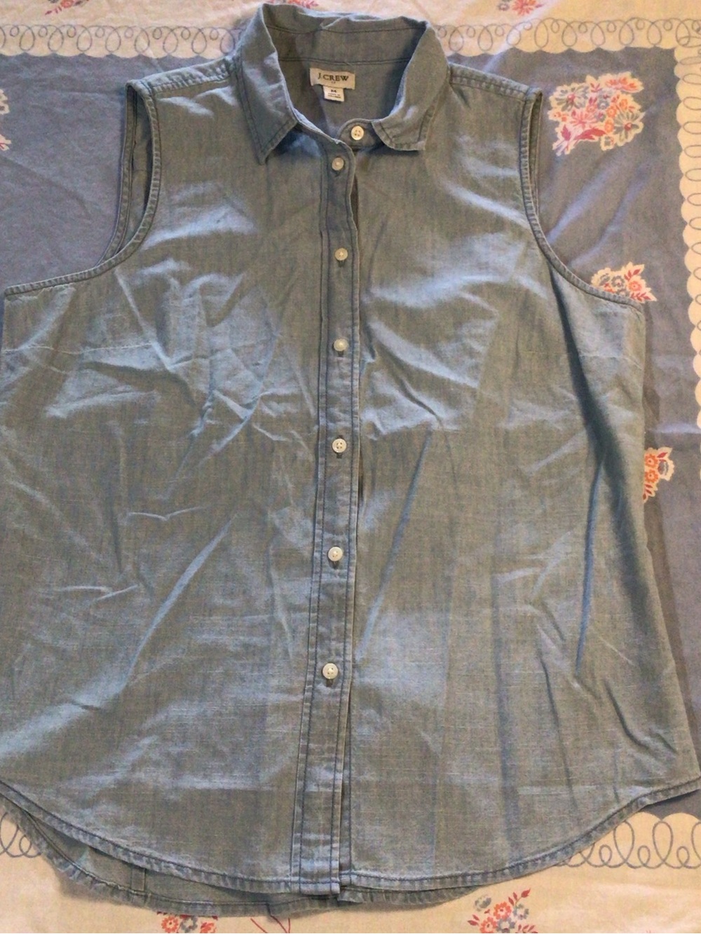 J. Crew Light Blue Chambray Button-Up Shirt